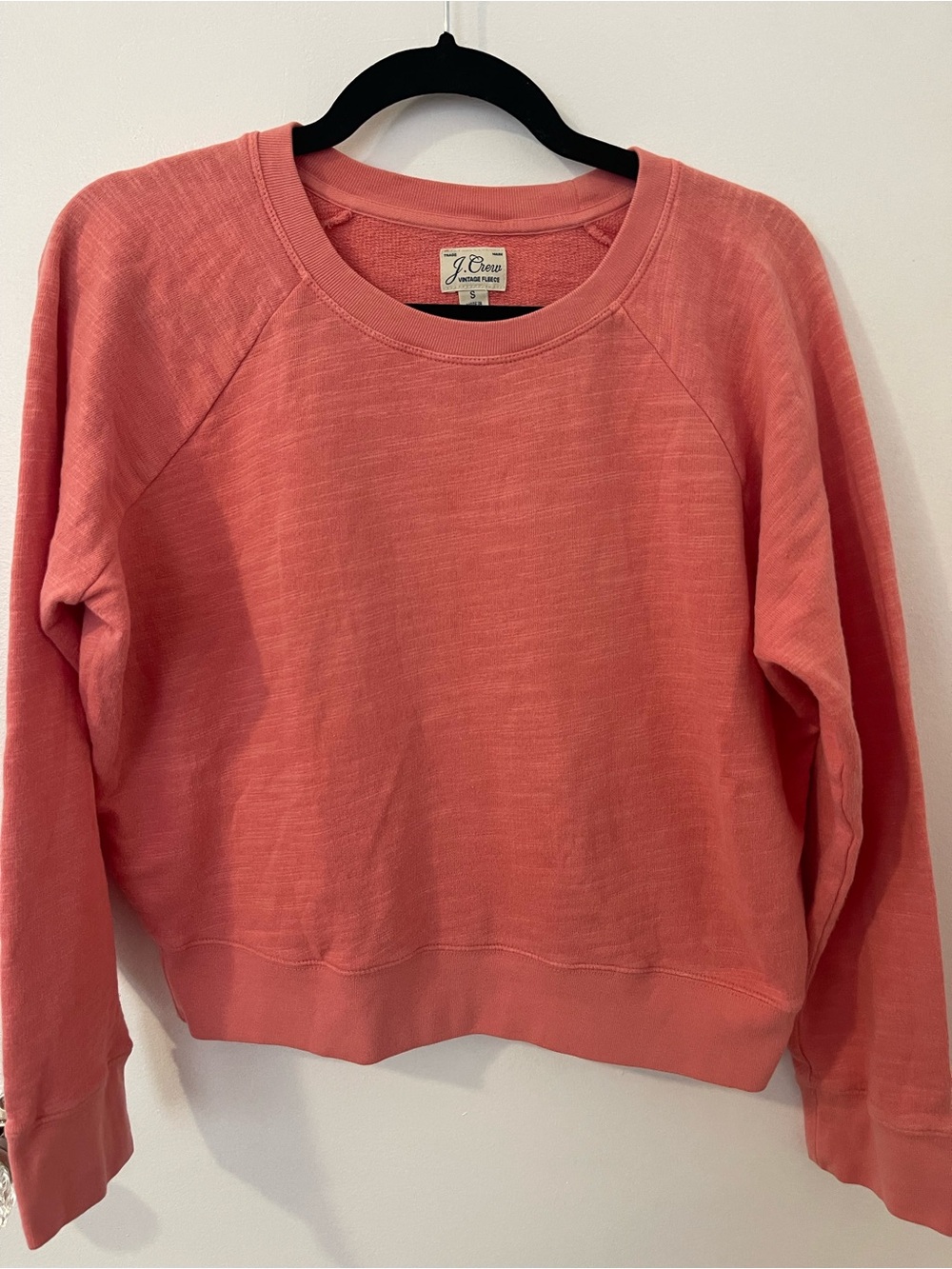 J. Crew Women's Coral Crewneck Sweatshirt